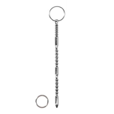 Ouch! by Shots Stainless Steel Ribbed Dilator - 0.4 / 9 mm Top Merken Winkel